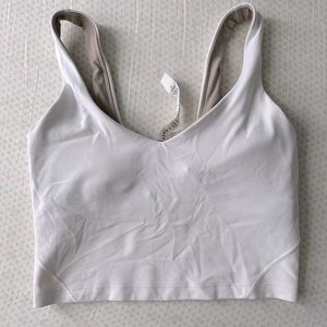 White Lululemon align tank top
